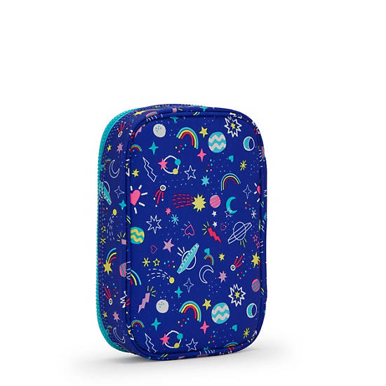 Kipling 100 Pens Printed Case Çanta Mavi | TR 1181DF